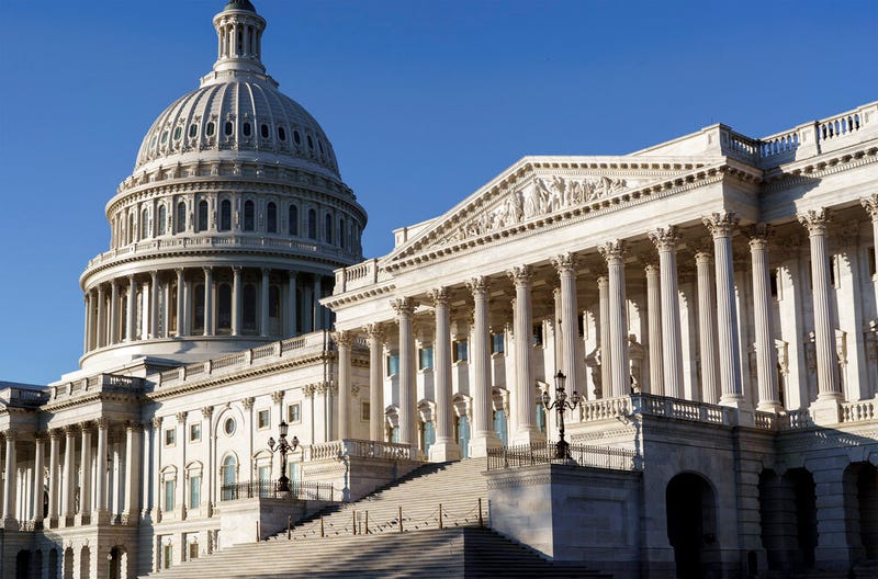 In this Nov. 9, 2020 file photo, the Senate side of the Capitol is seen in Washington. Looming over the Senate Democrats this year is a decision that could fundamentally change Congress as it has operated for decades. That's whether they should change or eliminate the rules of the filibuster.