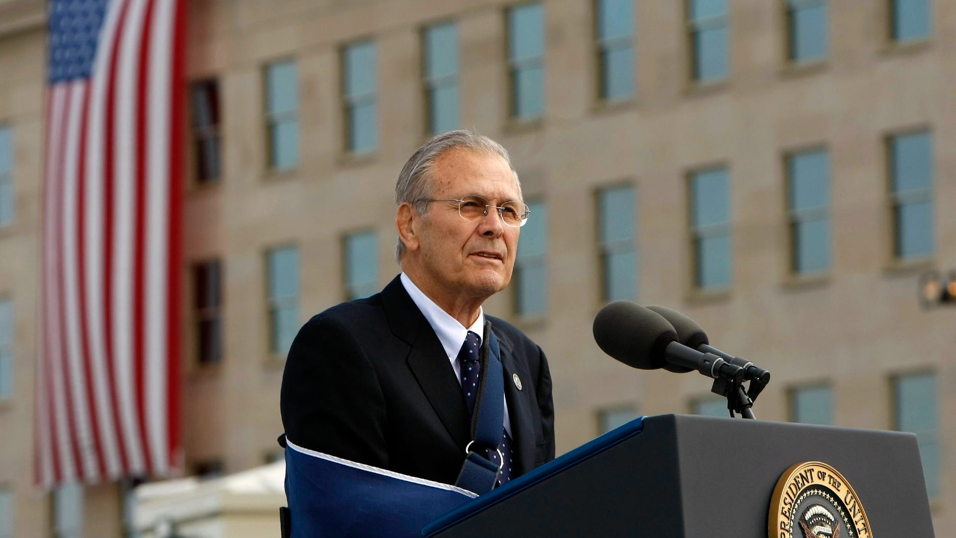 Rumsfeld, a cunning leader who oversaw a ruinous Iraq war