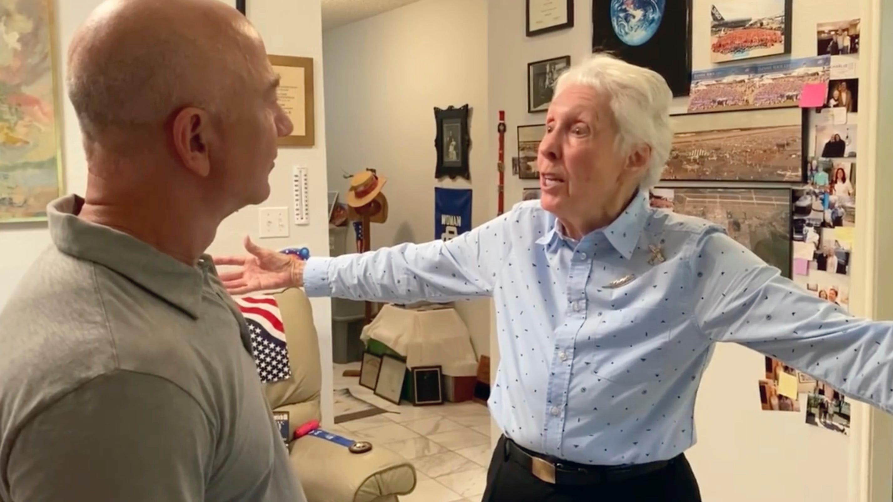 82-year-old woman set to become oldest person in space on flight with Jeff Bezos