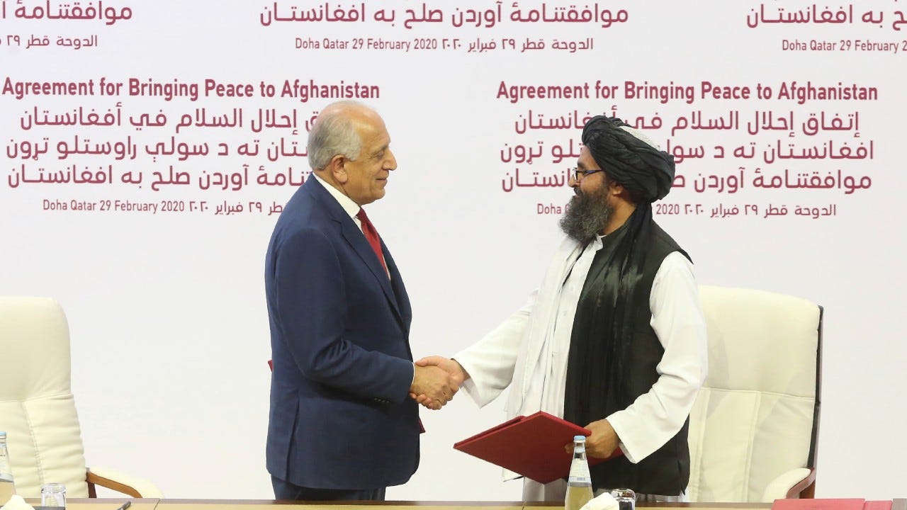 Was Biden handcuffed by Trump's Taliban deal in Doha?