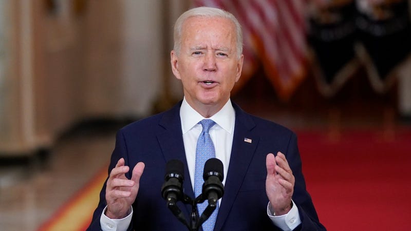 Biden defends departure from 'forever war,' praises airlift