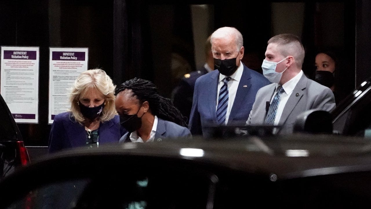 President Biden visits wounded troops at Walter Reed