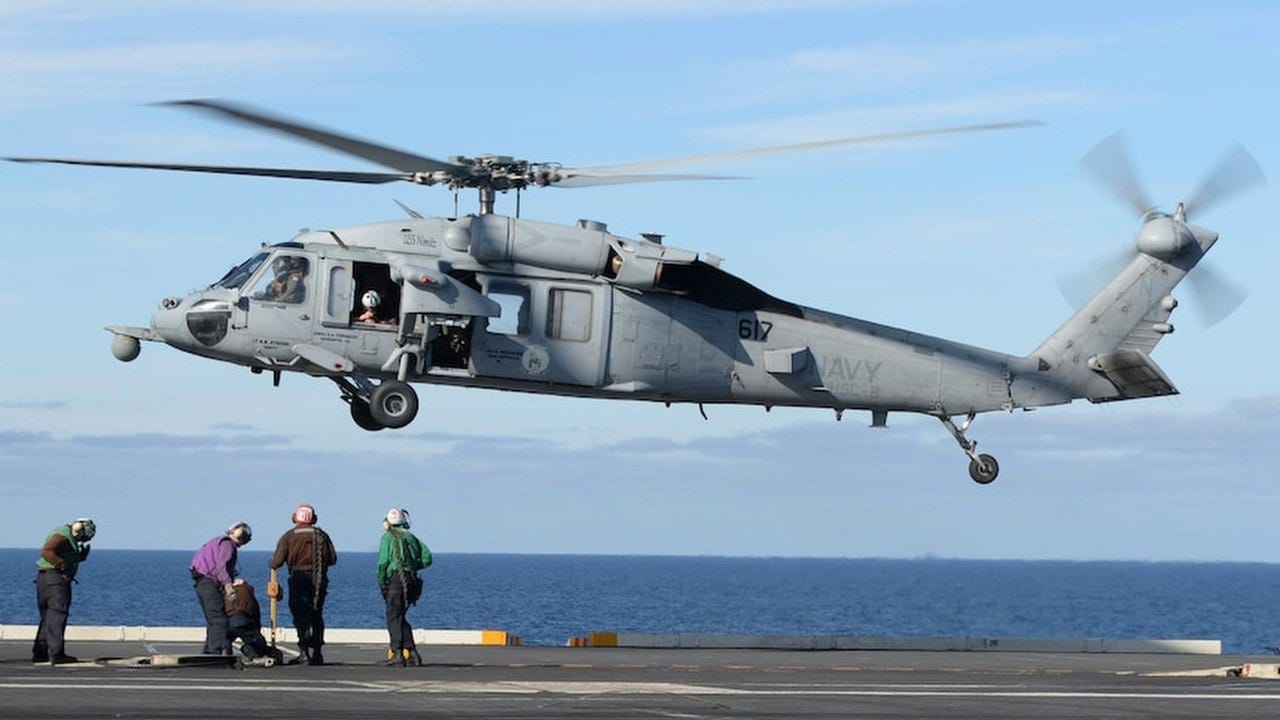 Navy identifies 5 killed in helicopter crash off California