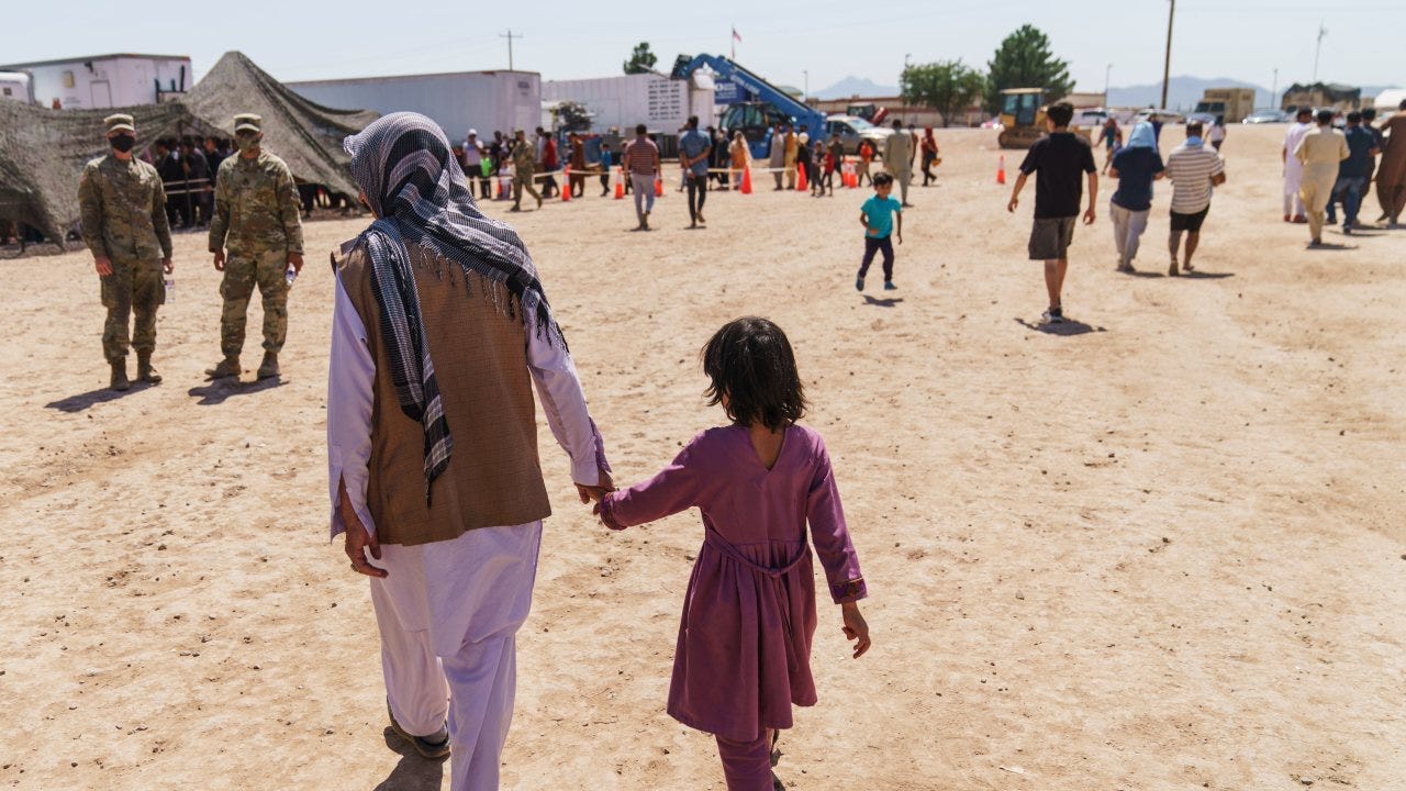 U.S. gives 1st public look inside military base housing Afghans