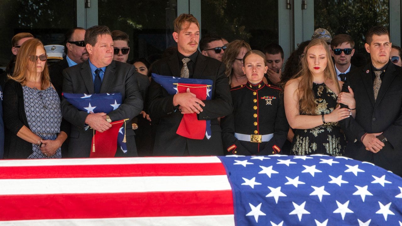 Mourners in California honor 3 Marines killed in Afghanistan