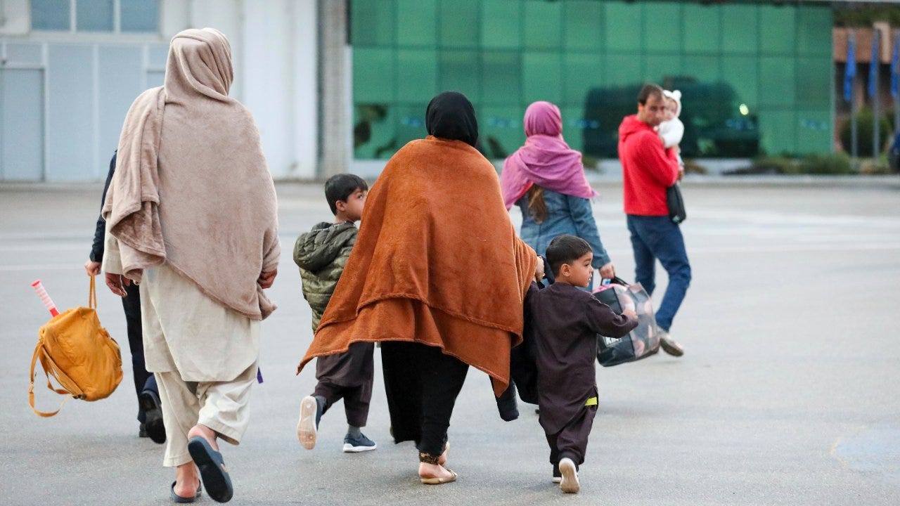 Secrecy shrouds Afghan refugees sent by U.S. to base in Kosovo