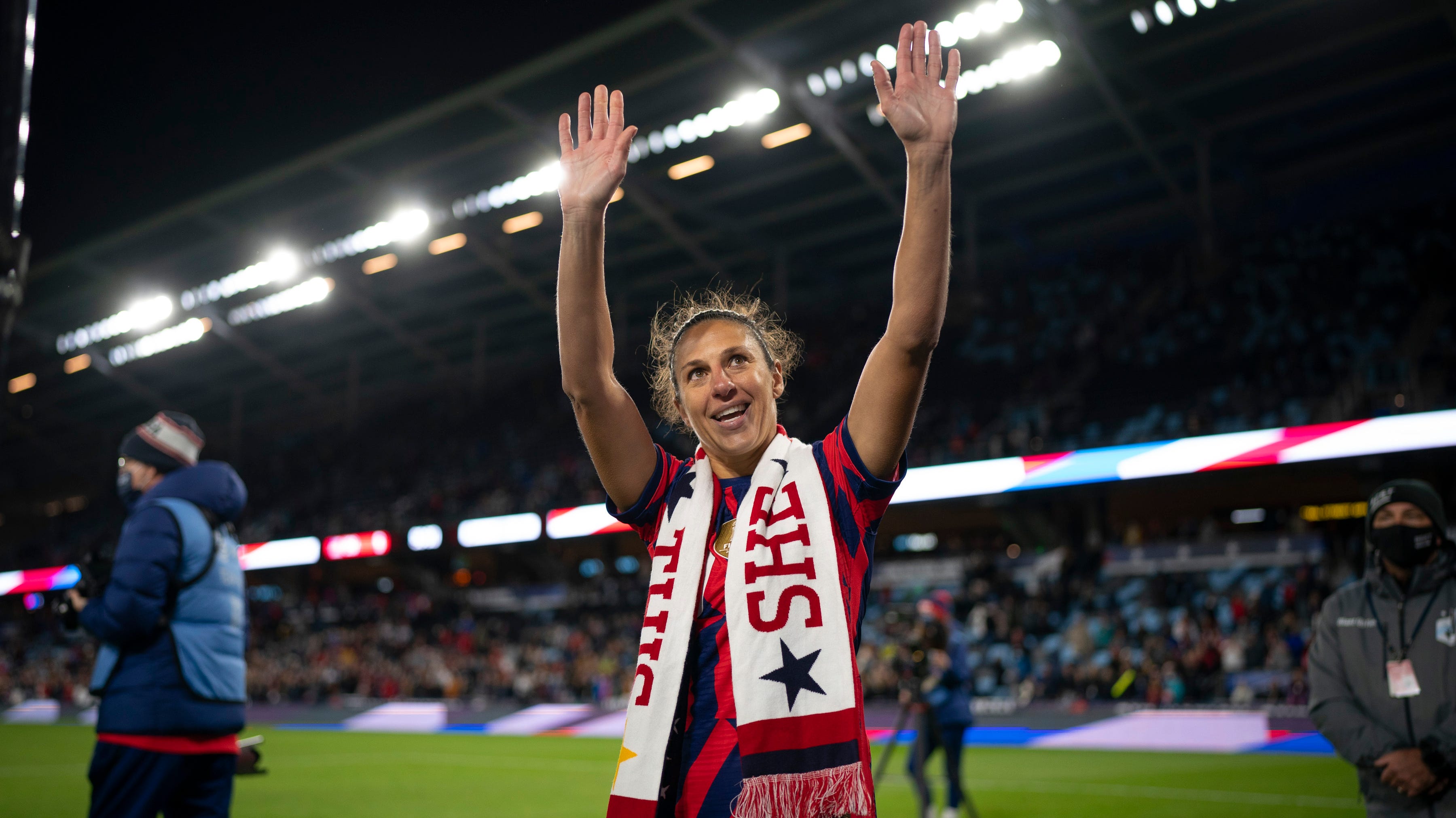 New Jersey's Carli Lloyd plays final match for US in rout of South Korea