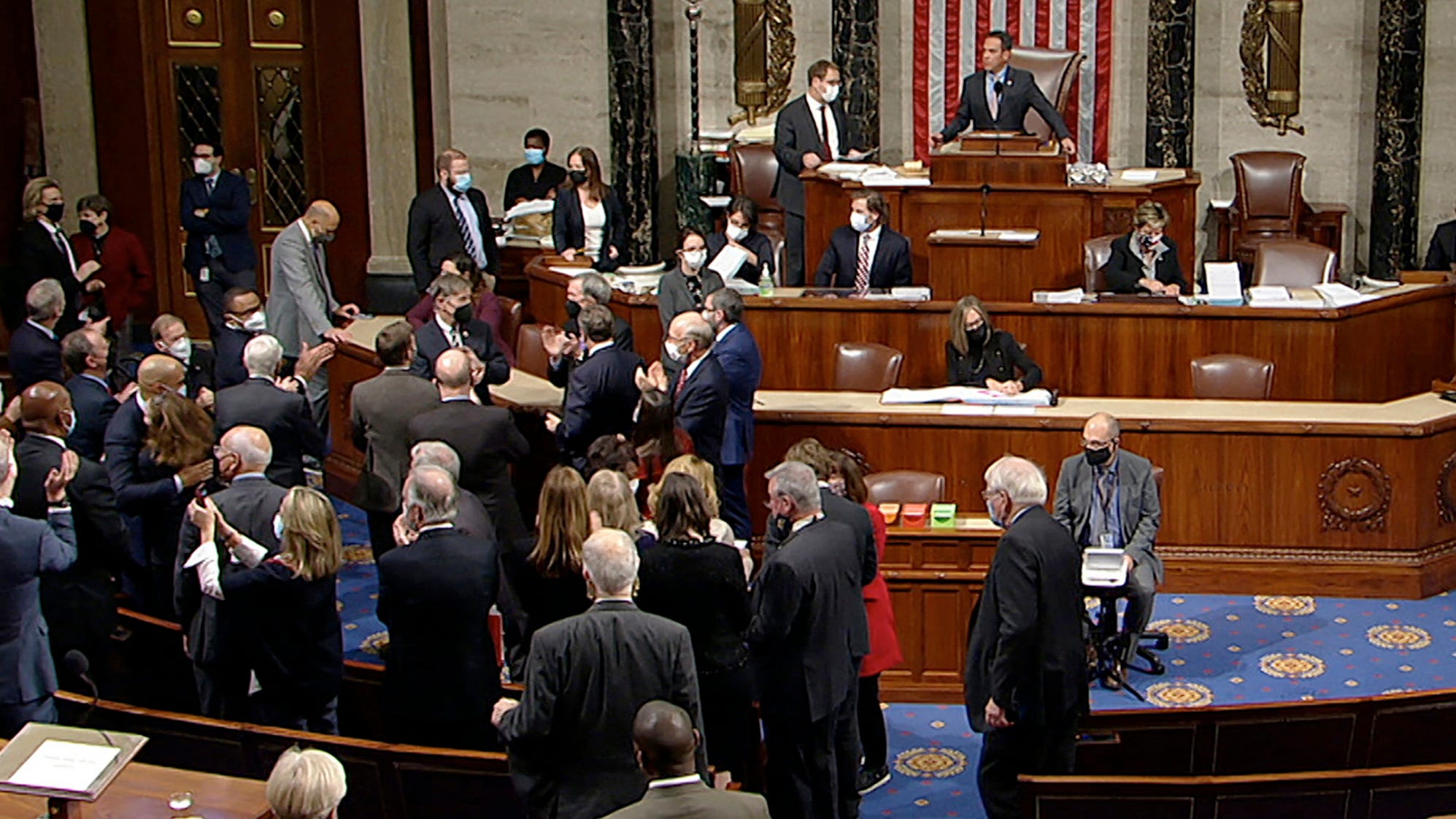 Democrats end standoff, House passes infrastructure bill: 'Whole day was a clusterf—'