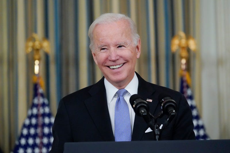 FILE - President Joe Biden speaks about the bipartisan infrastructure bill in the State Dinning Room of the White House, Nov. 6, 2021, in Washington. The $1 trillion infrastructure bill that President Joe Biden signs into law on Monday, Nov. 15, represents a historic achievement at a time of deeply fractured politics. But the compromises needed to bridge the political divide suggest that the spending might not be as transformative as Biden has promised for the U.S. economy.