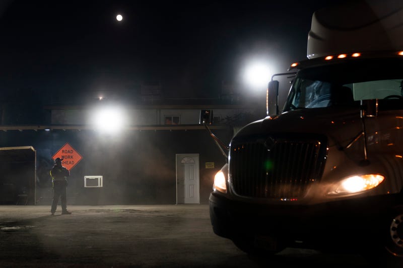 Truck driving