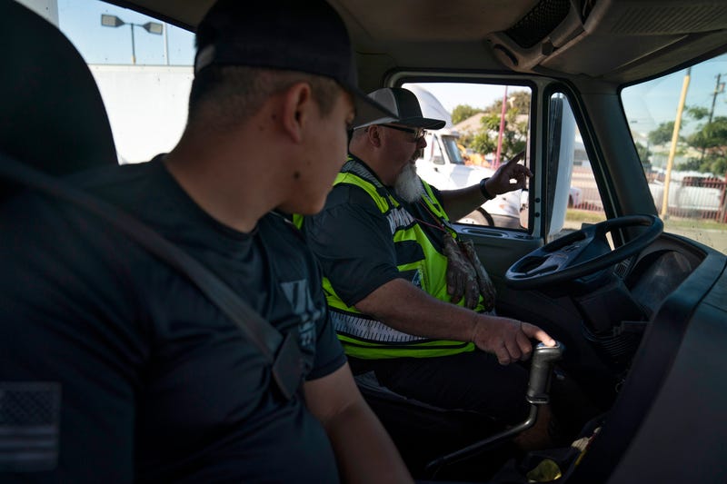 Truck driving