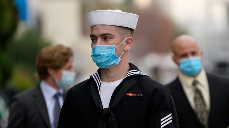 Sailor accused of burning US warship faces 2nd day in court