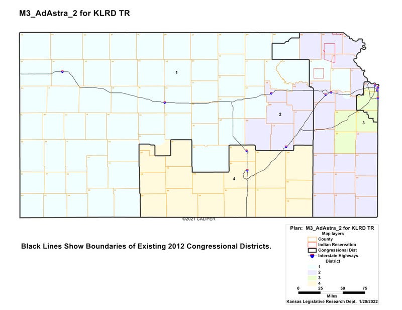 Redistricting plan for Kansas