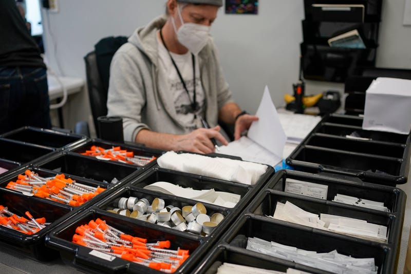 Supplies for drug users are seen at an overdose prevention center, at OnPoint NYC in New York, N.Y., Friday, Feb. 18, 2022
