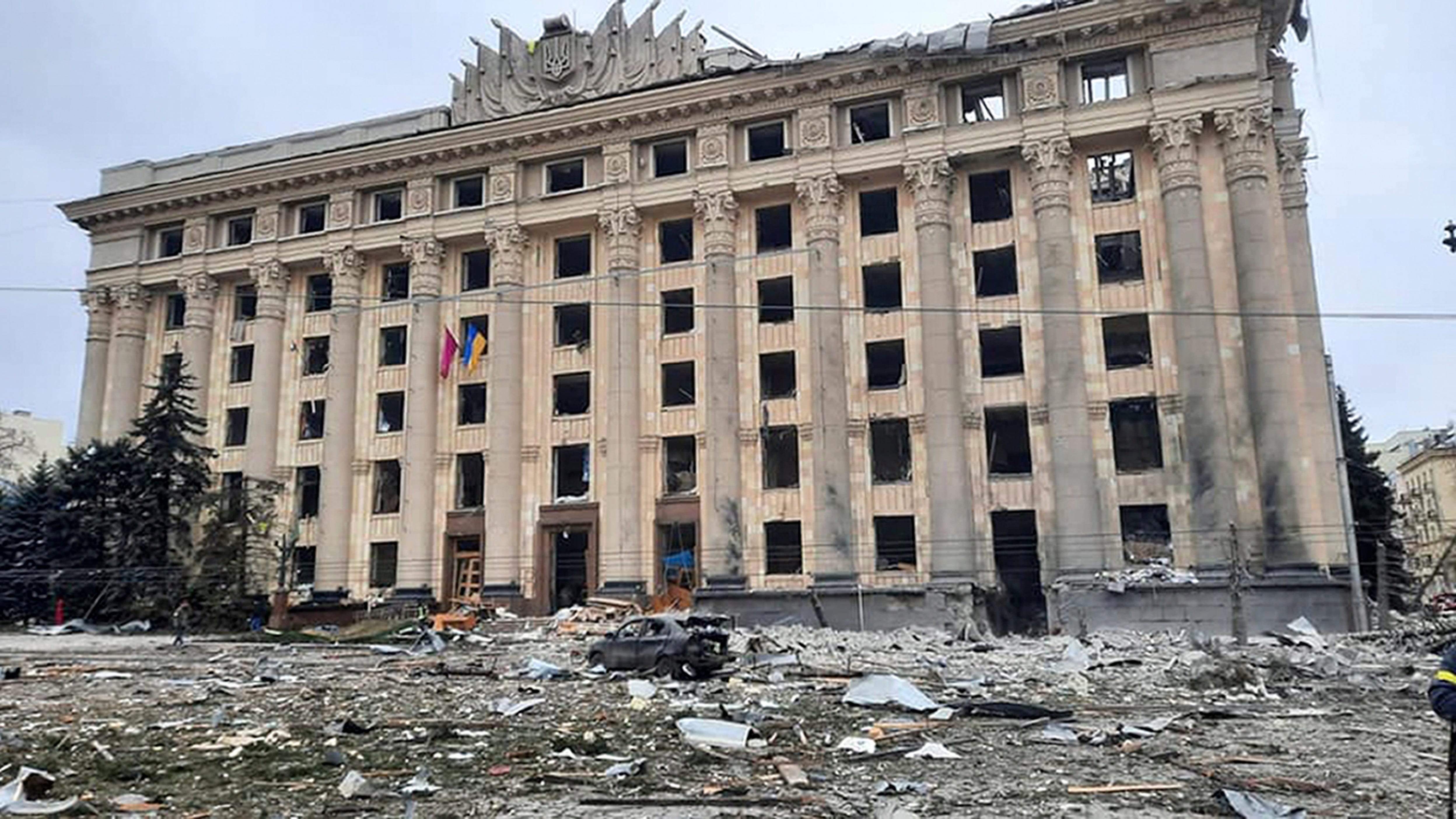UKRAINE-RUSSIA LIVE UPDATES: Video shows massive explosion in Freedom Square in Ukraine's No. 2 city of Kharkiv
