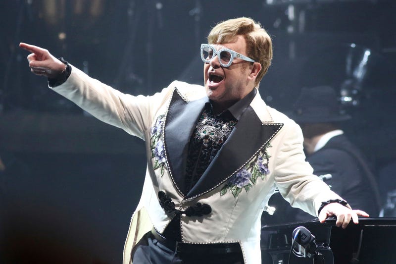 FILE - Elton John performs at Madison Square Garden during his Farewell Yellow Brick Road Tour in New York on Feb. 22, 2022. The singer has added 11 new dates on the North American leg of his farewell tour, including concerts in New Jersey, Massachusetts, California, Arizona, New Jersey and Washington.