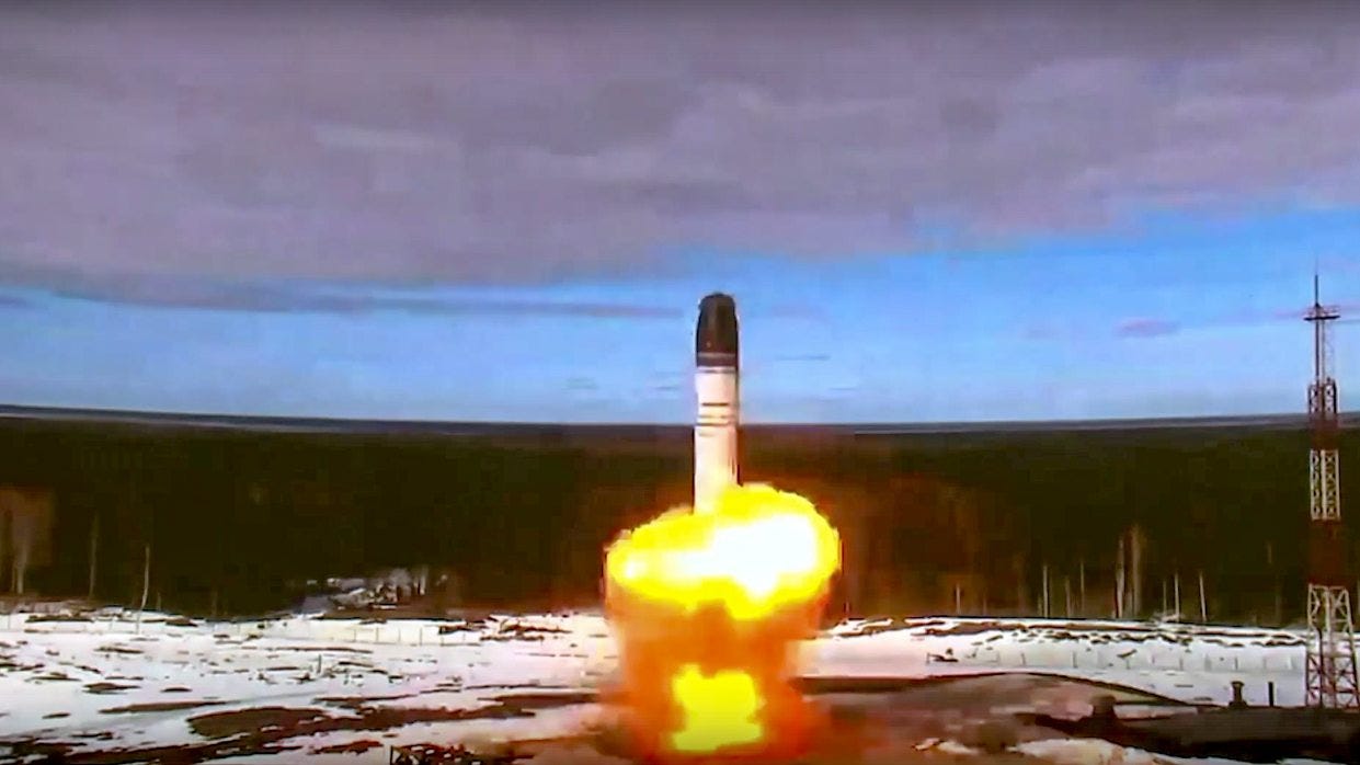 Russia test-fires new intercontinental ballistic missile