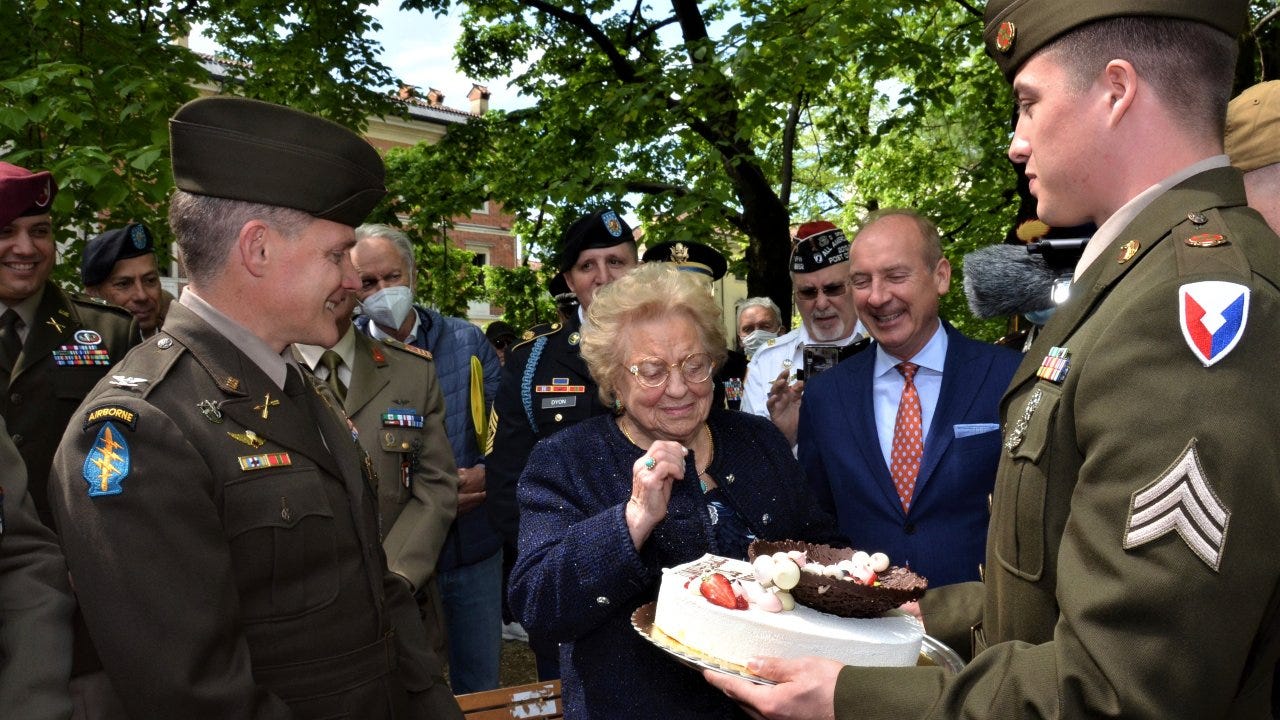 U.S. Army 'returns' cake to Italian woman for 90th birthday