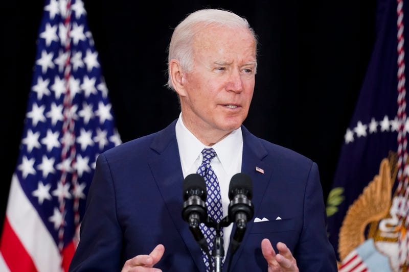 President Joe Biden speaks at the Delavan Grider Community Center in Buffalo, N.Y., Tuesday, May 17, 2022, following Saturday's shooting at a supermarket
