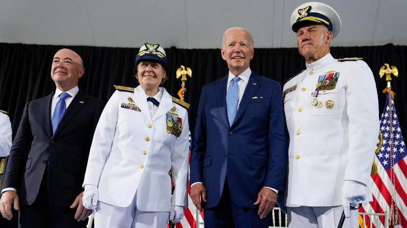 Biden says 1st female armed services chief is 'about time'