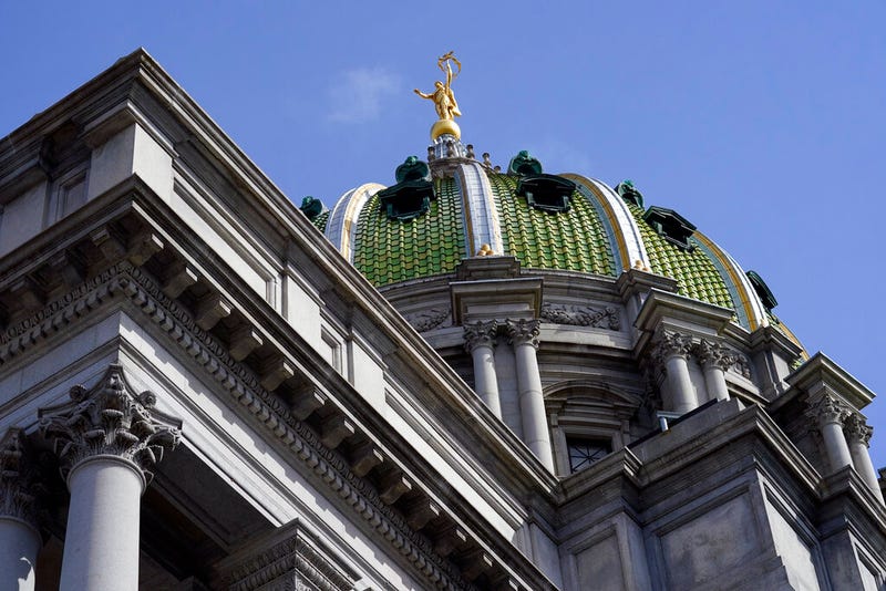 FILE - Pennsylvania Capitol in Harrisburg, Pa., on April 4, 2022. Most Pennsylvania lawmakers were absent from the state Capitol on Tuesday, July 5, 2022, five days into the new budget year without a state government spending agreement in place.