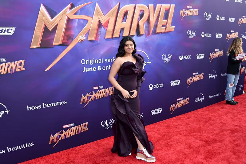 Cast member Iman Vellani arrives at the premiere of "Ms. Marvel