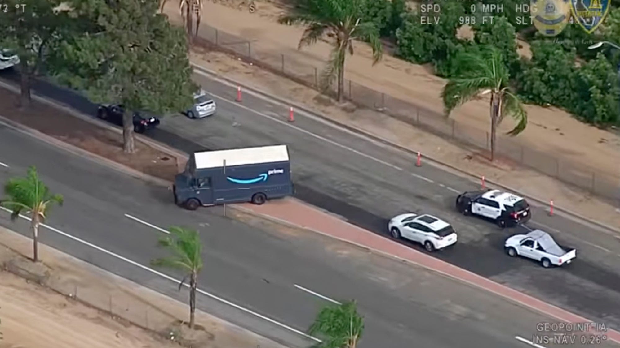 Robbery suspect arrested after wild chase in stolen van