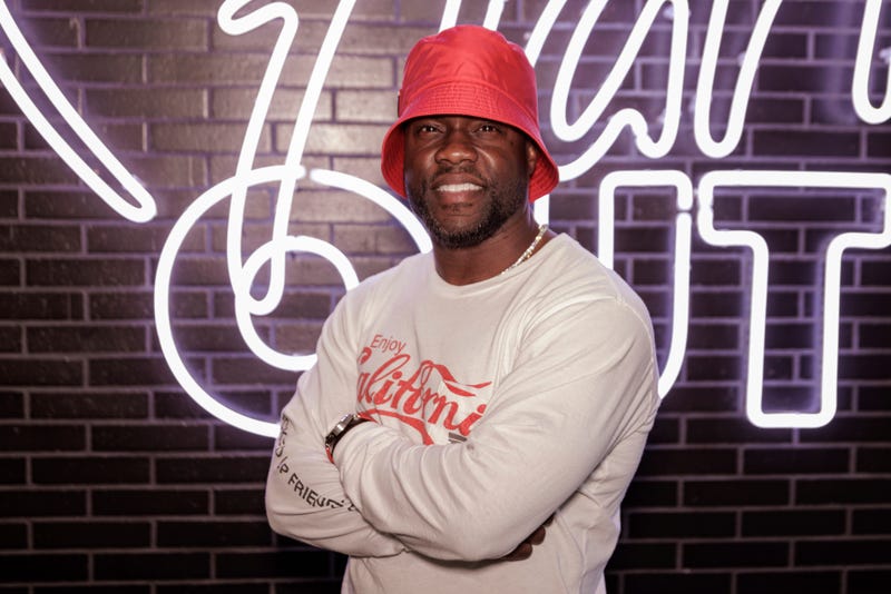 Kevin Hart poses for a portrait at the opening of his new vegan fast-food restaurant "Hart House" on Wednesday, Aug. 24, 2022 in Los Angeles.