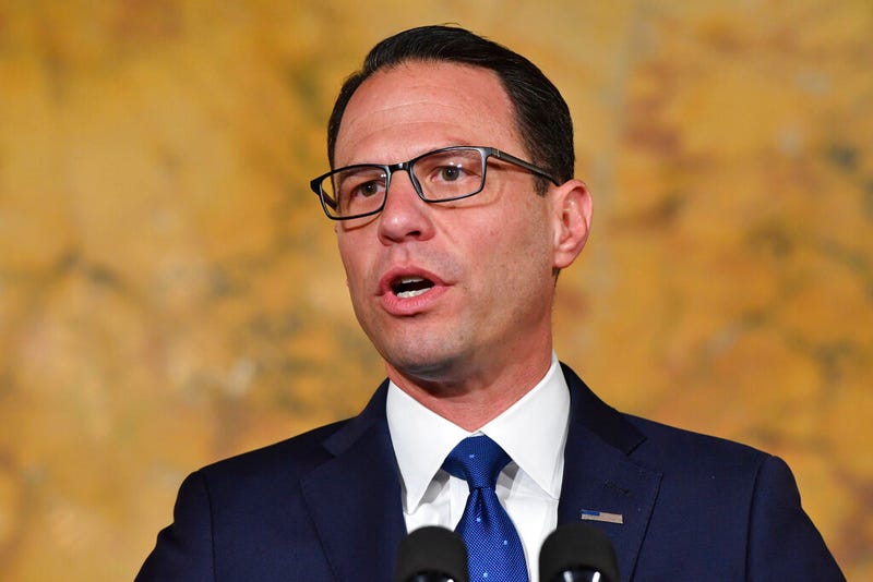 Democratic Gov.-elect Josh Shapiro of Pennsylvania speaks during his first Capitol news conference after the election, Nov. 16, 2022, in Harrisburg, Pa. (AP Photo/Marc Levy)