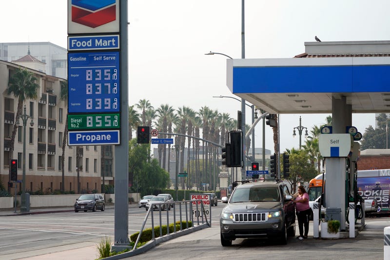 Gas prices are advertised at over eight dollars a gallon at a gas station Thursday, Oct. 6, 2022, in Los Angeles. California lawmakers are preparing to return to work for a special session on gas prices. State lawmakers are scheduled to convene on Monday, Dec. 5, 2022, to swear-in new members and elect leaders for the 2023 legislative session.
