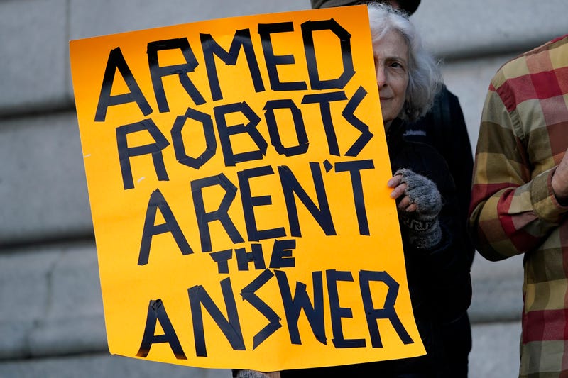 San Francisco police can't use deadly robots for now