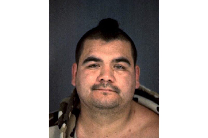 This Nov. 7, 2009, booking photo released by the Humboldt County Sheriff's Office shows suspect Russell Martin Albers at the Humboldt County Correctional Facility in Eureka, Calif. Albers remains at-large Tuesday, Dec. 27, 2022, after he allegedly killed two people and wounded two more in a Northern California home. Albers is being sought in connection with the shooting, the sheriff's office said in a news release. He was booked into the Humboldt County jail on Oct. 30 on suspicion of battery against a spouse or co-habitant.