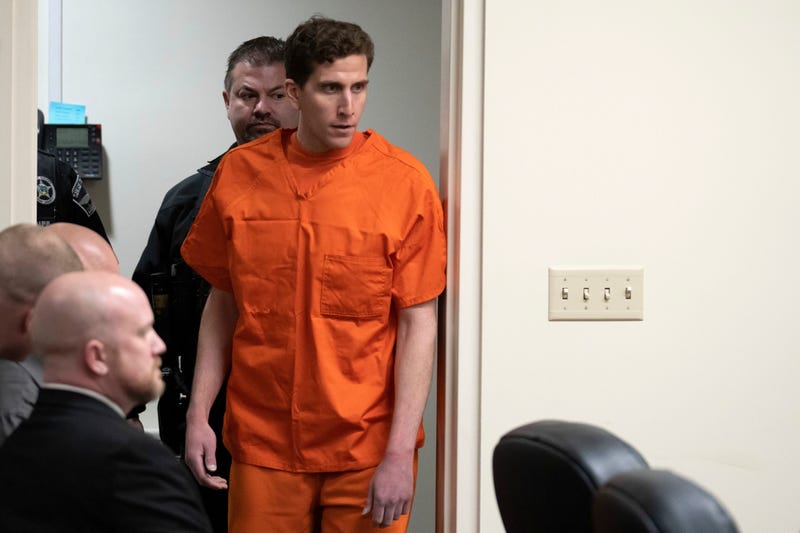 Bryan Kohberger, right, who is accused of killing four University of Idaho students in November 2022, appears at a hearing in Latah County District Court, Thursday, Jan. 5, 2023, in Moscow, Idaho.