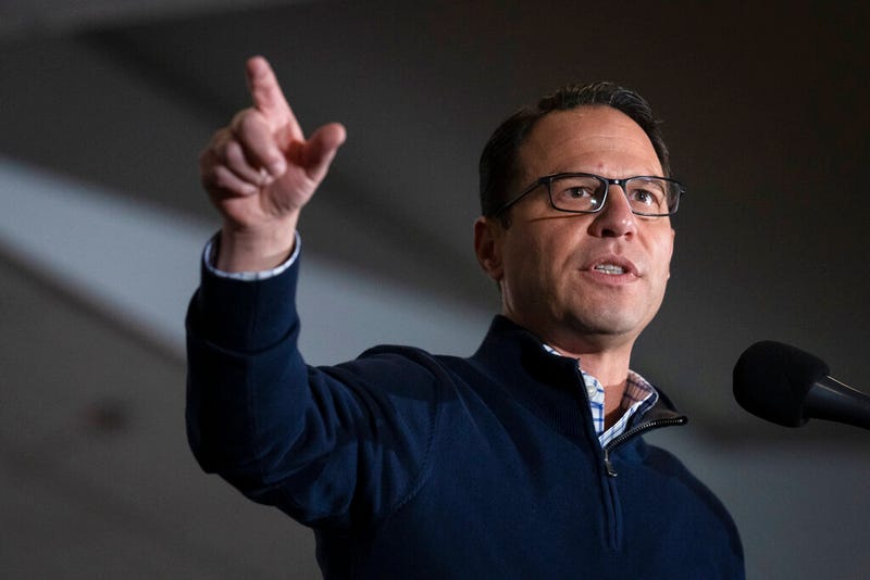 FILE - Pennsylvania Gov.-elect Josh Shapiro speaks at the Pennsylvania Farm Show in Harrisburg, Pa., on Jan. 11, 2023. Shapiro will become the 48th governor of Pennsylvania at Tuesday's Jan. 17 inauguration at the state Capitol, taking the oath of office in the nation's fifth-most populous on the heels of a blowout win in November's election. (AP Photo/Matt Rourke, File)