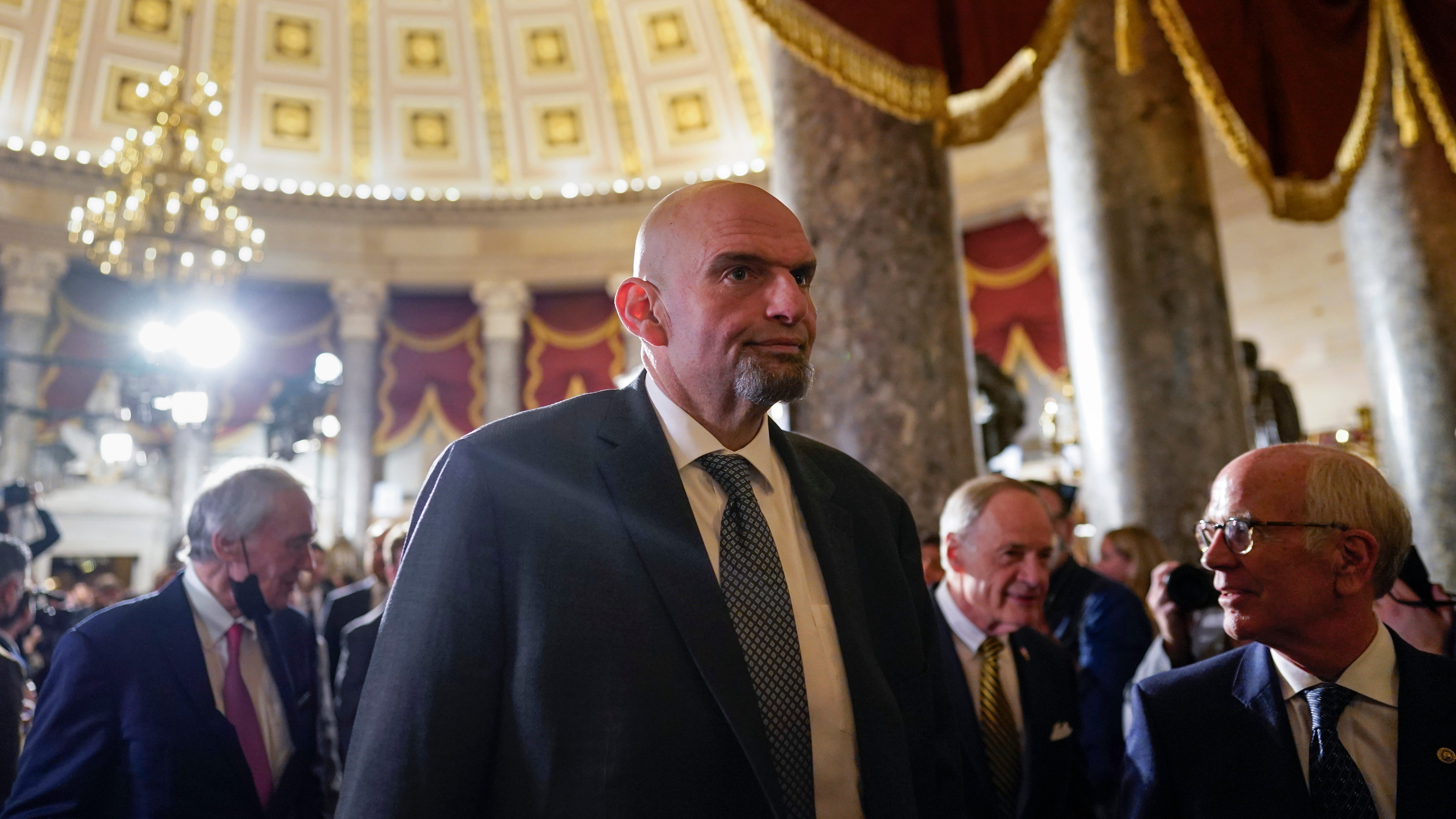 Sen. John Fetterman hospitalized after feeling lightheaded