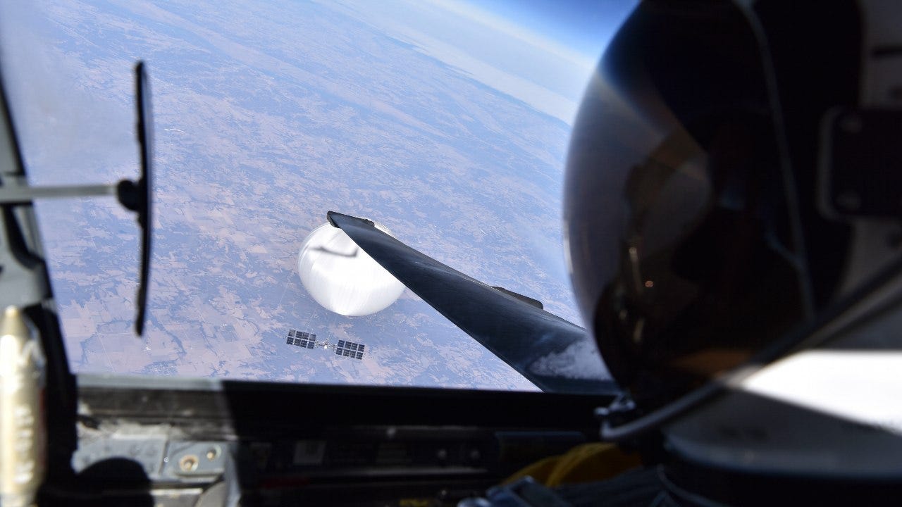 Pentagon releases U-2 pilot's close-up photo of Chinese balloon