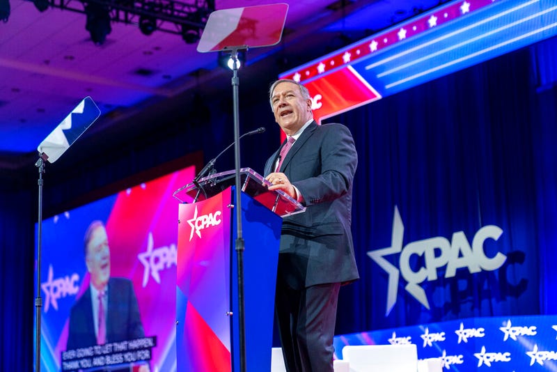 Former Secretary of State Mike Pompeo speaks at the Conservative Political Action Conference
