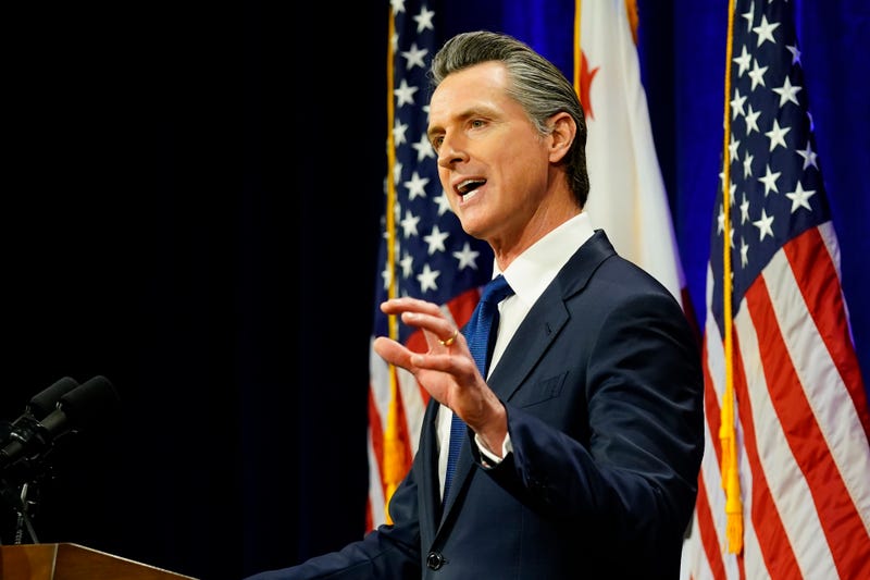 FILE -California Gov. Gavin Newsom delivers his annual State of the State address in Sacramento, Calif., Tuesday, March 8, 2022. Newsom will not deliver a State of the State address this year. Instead, he will tour the state to highlight his major policy proposals.