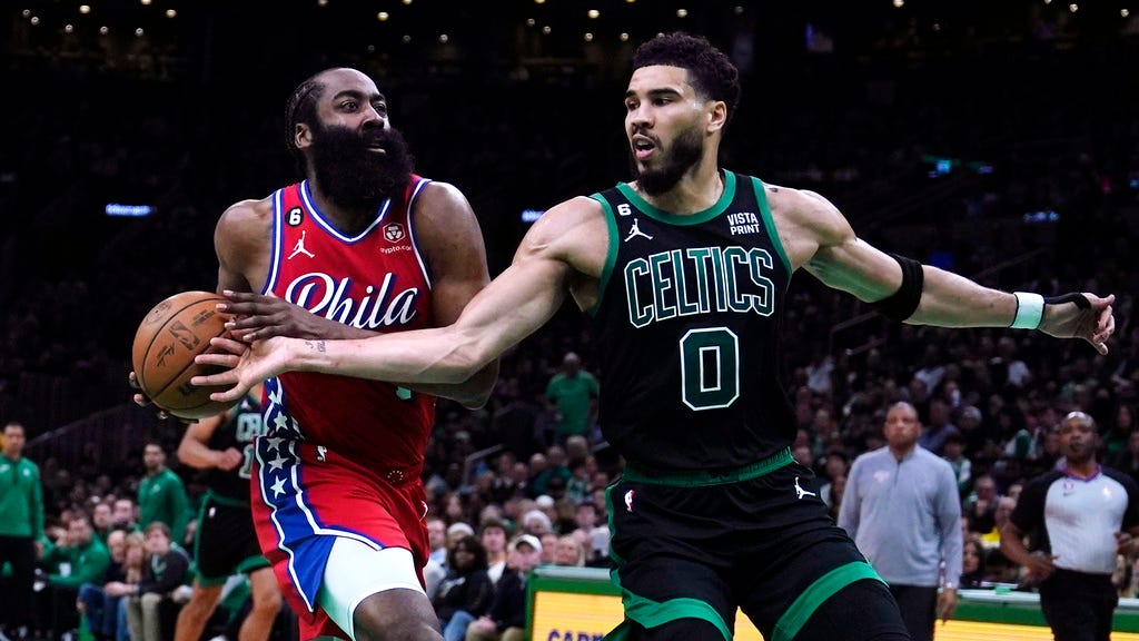Harden scores 45, hits late 3 as 76ers down Celtics 119-115