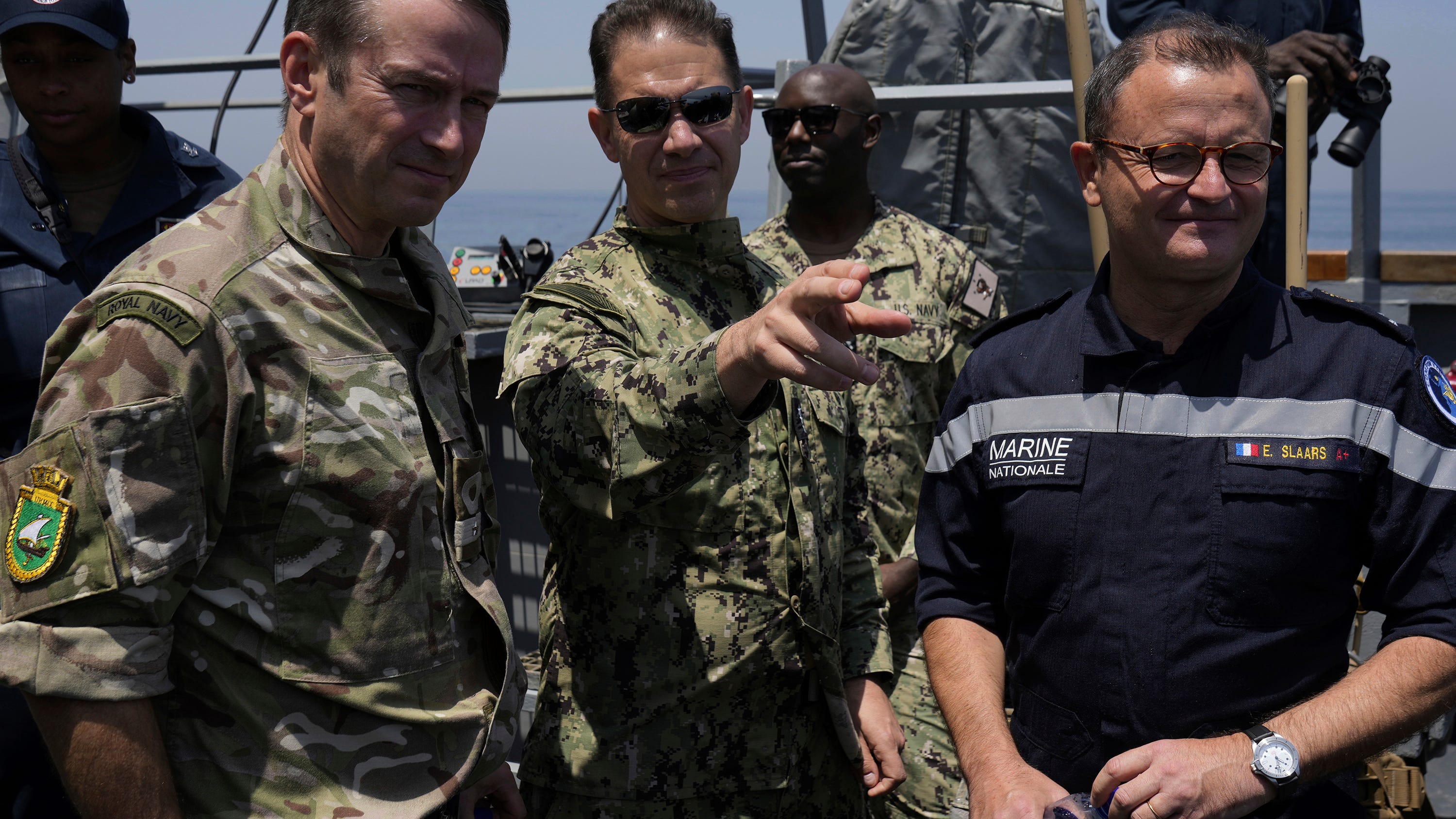 US and allied naval commanders in Mideast transit Strait of Hormuz, in show of force against Iran