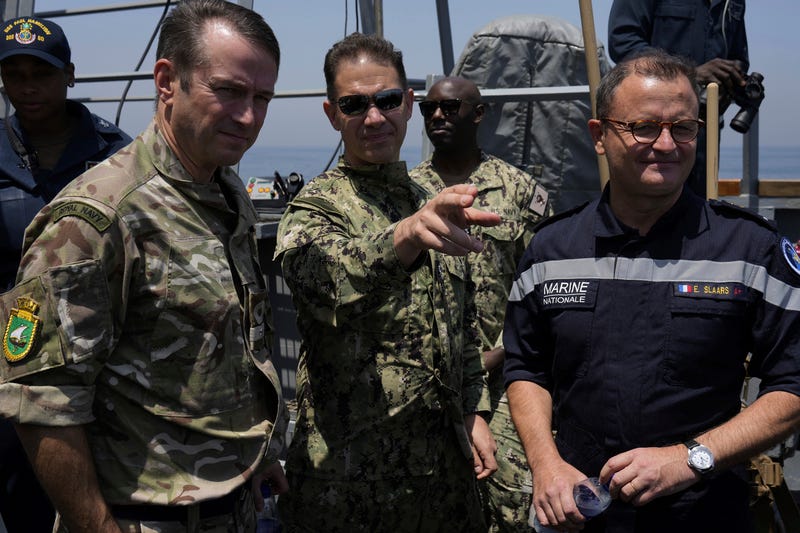 US and allied naval commanders in Mideast transit Strait of Hormuz, in show of force against Iran