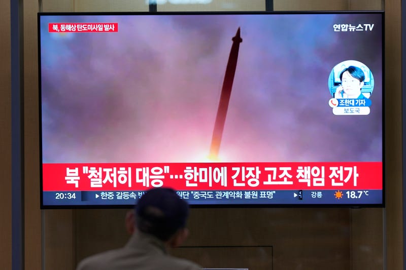 North Korea launches 2 ballistic missiles toward sea in protest of US-South Korea military drills