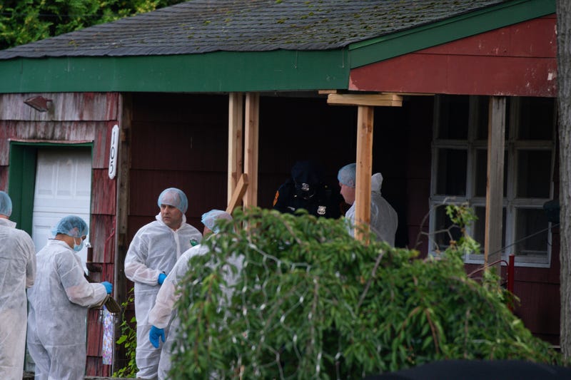 Police were focusing their search on a red house on First Avenue