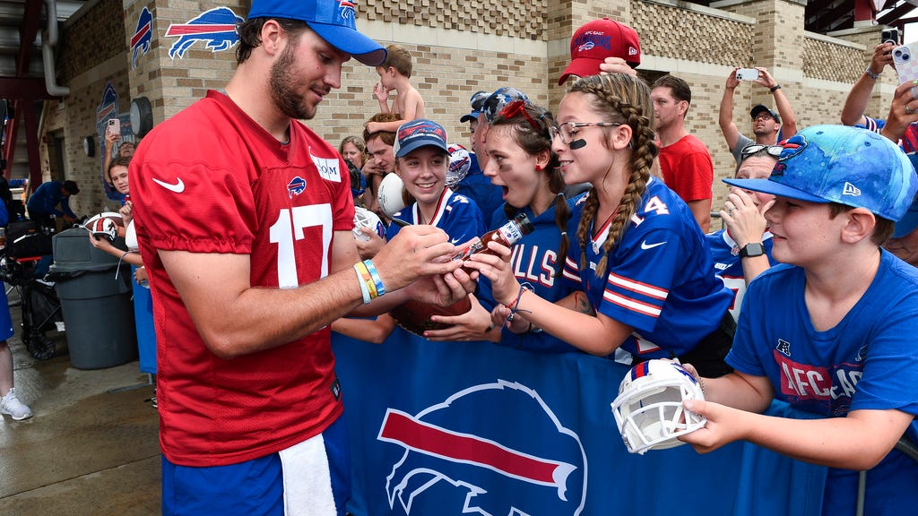 Bills QB Allen basks in celebrity and football, while trying to maintain some semblance of privacy