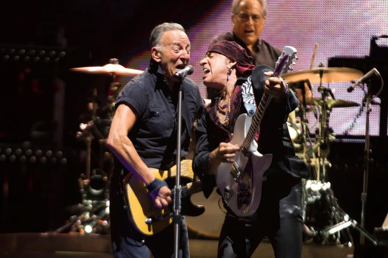 Bruce Springsteen, left, and Steven Van Zandt perform on tour at MetLife Stadium on Aug. 30, 2023, in East Rutherford, New Jersey.