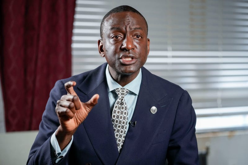 New York City Council candidate Yusef Salaam speaks during an interview with The Associated Press on May 24, 2023