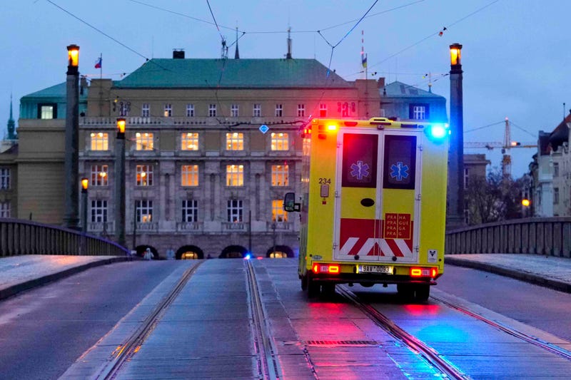moving ambulance in Prague