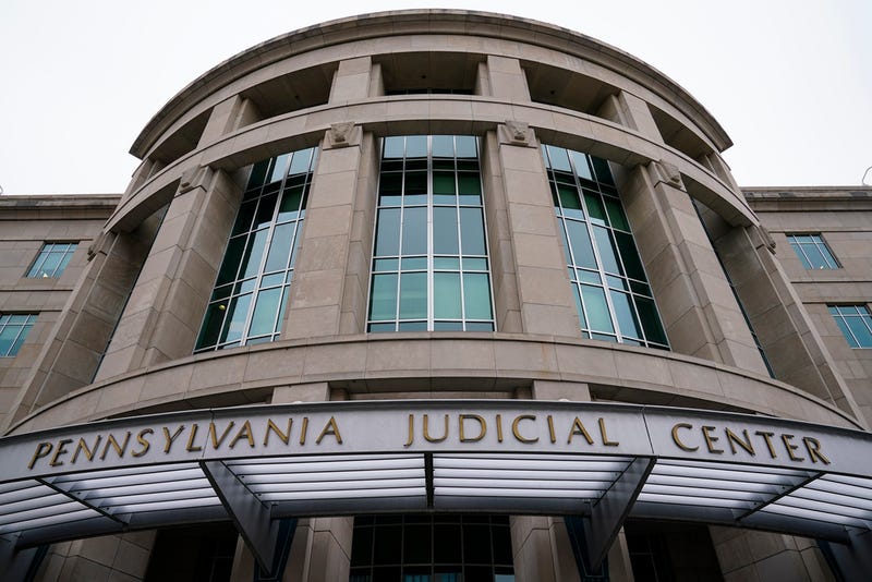 FILE - The Pennsylvania Judicial Center, home to the Commonwealth Court, is seen on Feb. 21, 2023, in Harrisburg, Pa. A township ordinance that limits firing guns to indoor and outdoor shooting ranges and zoning that significantly restricts where the ranges can be located do not violate the Second Amendment, Pennsylvania's Supreme Court ruled Wednesday, Feb. 21, 2024. (AP Photo/Matt Rourke, File)