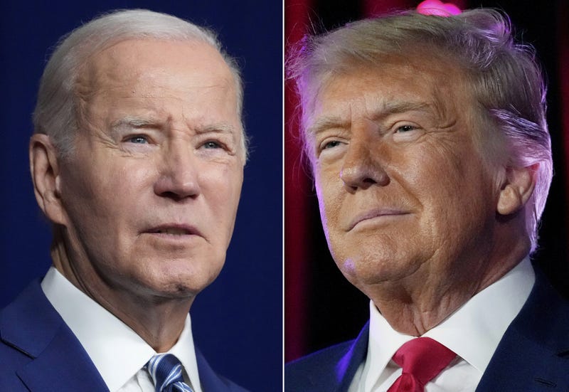 President Joe Biden, former President Donald Trump