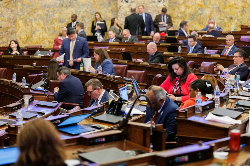 Pennsylvania state representatives held a voting session on Wednesday, April 10, 2024, in the state Capitol in Harrisburg, Pennsylvania. 